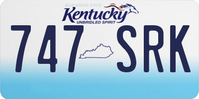 KY license plate 747SRK