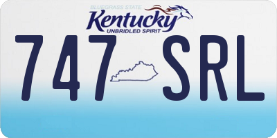 KY license plate 747SRL