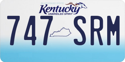 KY license plate 747SRM