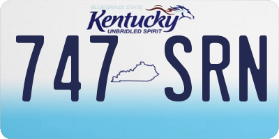 KY license plate 747SRN