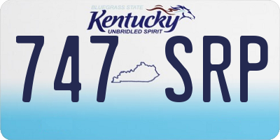 KY license plate 747SRP