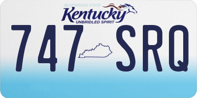 KY license plate 747SRQ