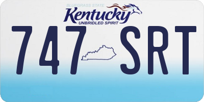 KY license plate 747SRT