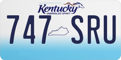 KY license plate 747SRU