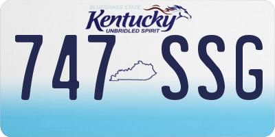 KY license plate 747SSG