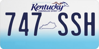 KY license plate 747SSH
