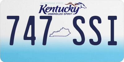 KY license plate 747SSI