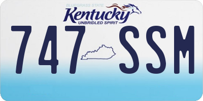 KY license plate 747SSM