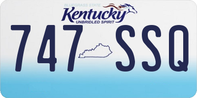 KY license plate 747SSQ