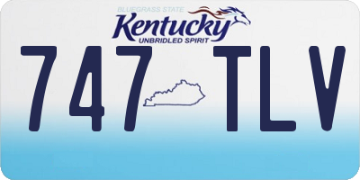 KY license plate 747TLV