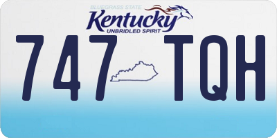 KY license plate 747TQH