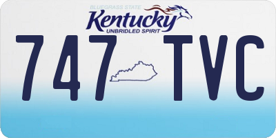 KY license plate 747TVC