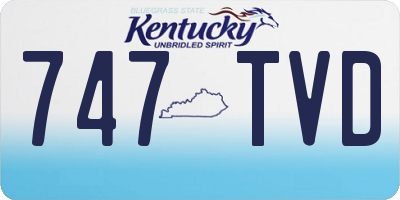 KY license plate 747TVD