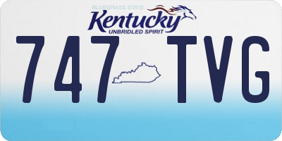 KY license plate 747TVG