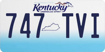 KY license plate 747TVI