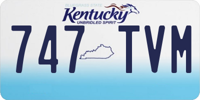 KY license plate 747TVM