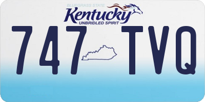 KY license plate 747TVQ