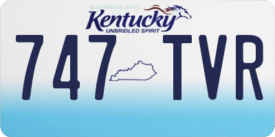 KY license plate 747TVR
