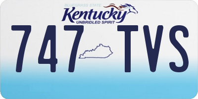 KY license plate 747TVS