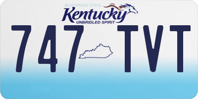 KY license plate 747TVT