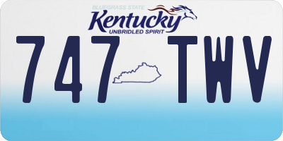 KY license plate 747TWV