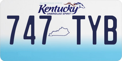 KY license plate 747TYB