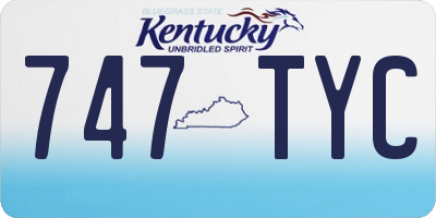 KY license plate 747TYC