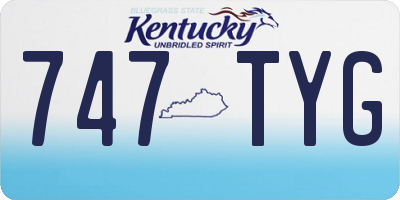 KY license plate 747TYG