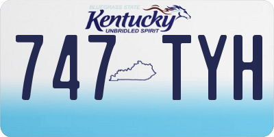 KY license plate 747TYH