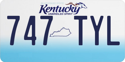 KY license plate 747TYL