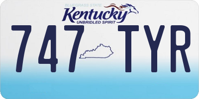 KY license plate 747TYR