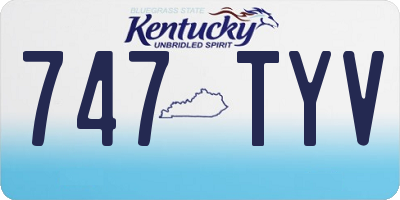 KY license plate 747TYV