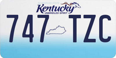 KY license plate 747TZC