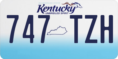 KY license plate 747TZH