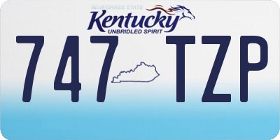 KY license plate 747TZP