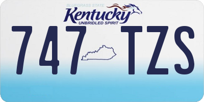 KY license plate 747TZS