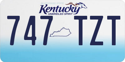 KY license plate 747TZT