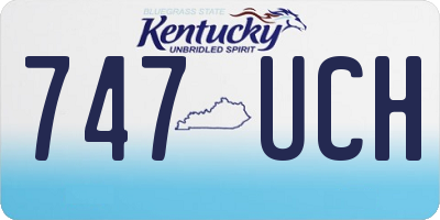 KY license plate 747UCH