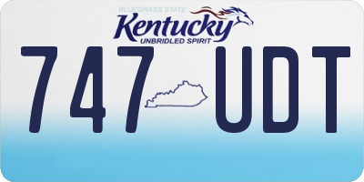 KY license plate 747UDT