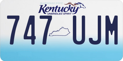 KY license plate 747UJM
