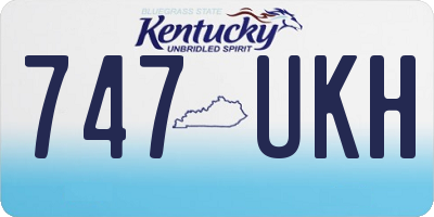 KY license plate 747UKH