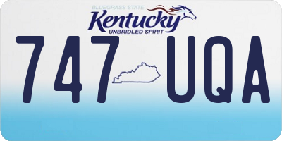 KY license plate 747UQA