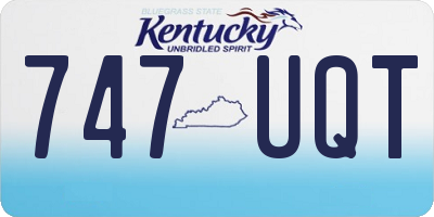 KY license plate 747UQT