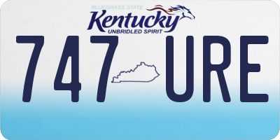 KY license plate 747URE