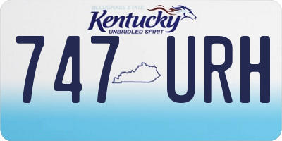 KY license plate 747URH