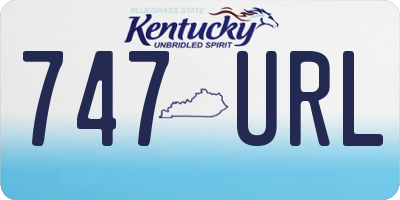 KY license plate 747URL