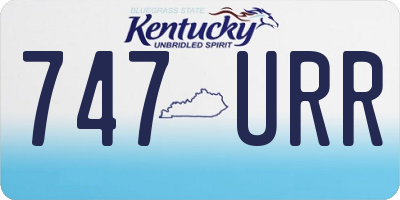 KY license plate 747URR