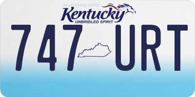 KY license plate 747URT