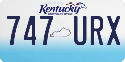 KY license plate 747URX