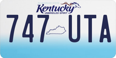 KY license plate 747UTA